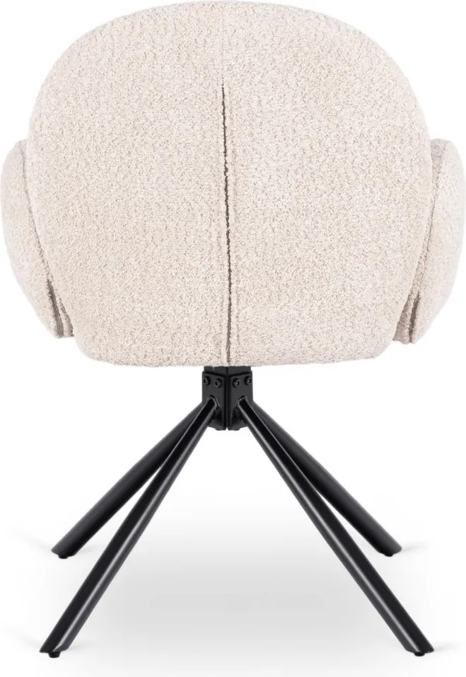 Forgószék bézs bouclé kárpittal – MUSSO