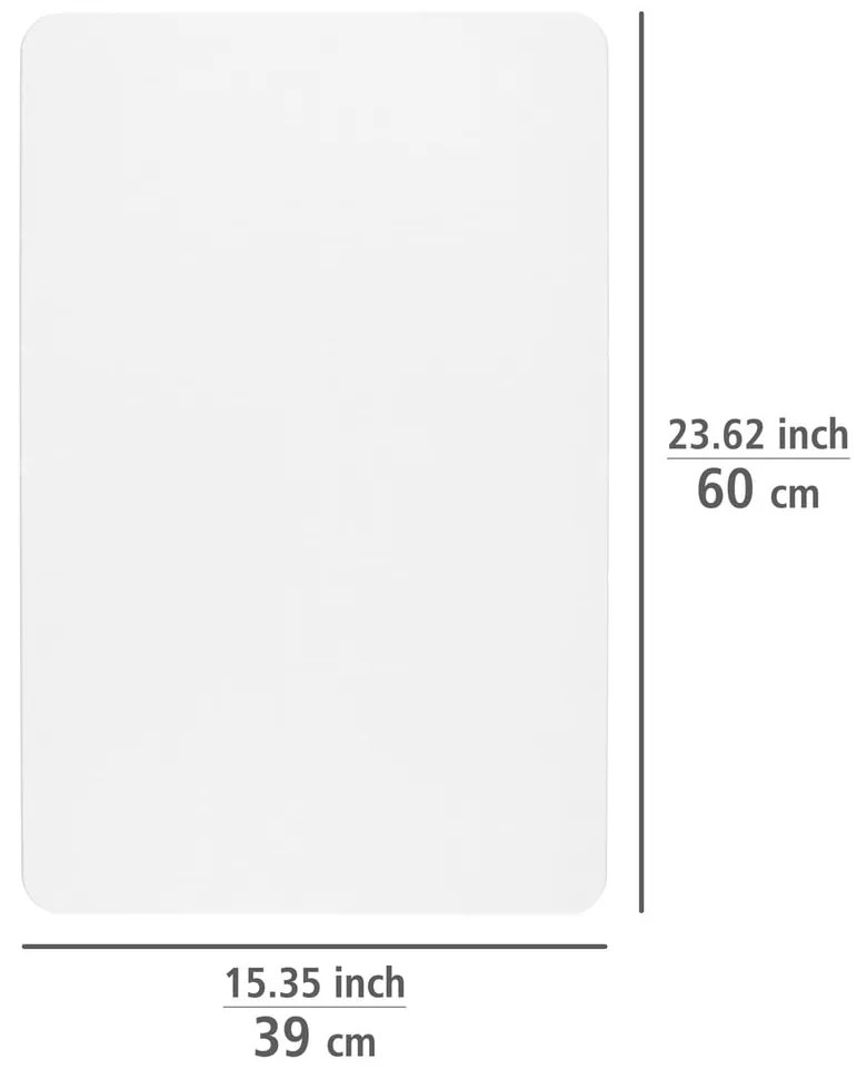Fehér kovaföld fürdőszobai kilépő 39x60 cm Simi – Wenko