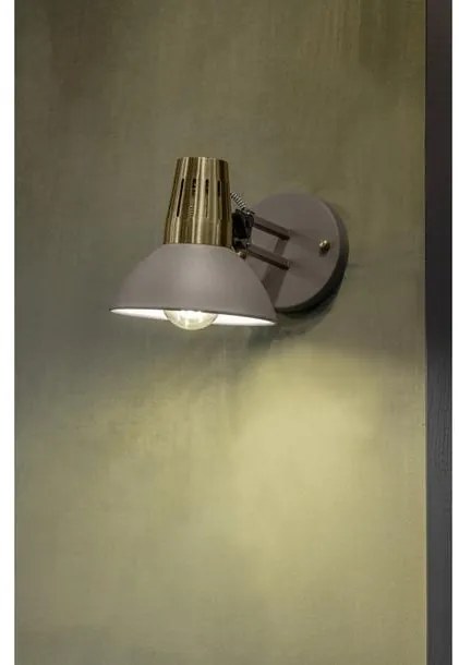 Lámpa Fali lámpatest ARTEMIA, 2164 AC220-240V, 50/60Hz, 1*E27, max.40W, IP20, Átmérő 16,3cm, egyes, szürke