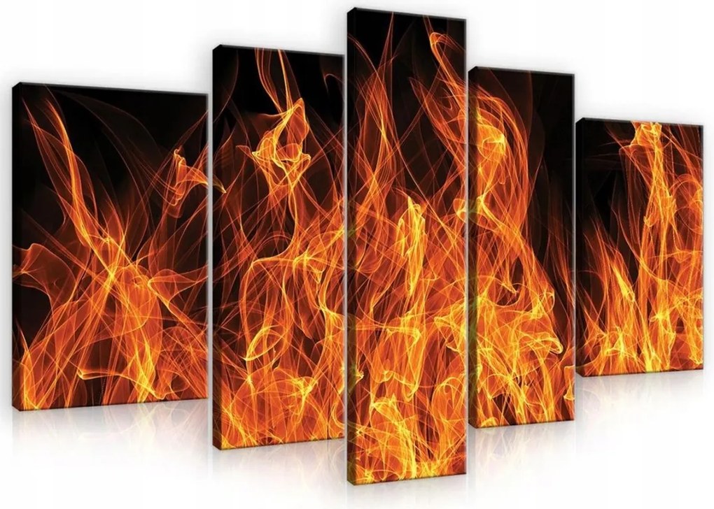 Vászonkép 170x100 Tűz láng absztrakt energia melegség szenvedély művészet