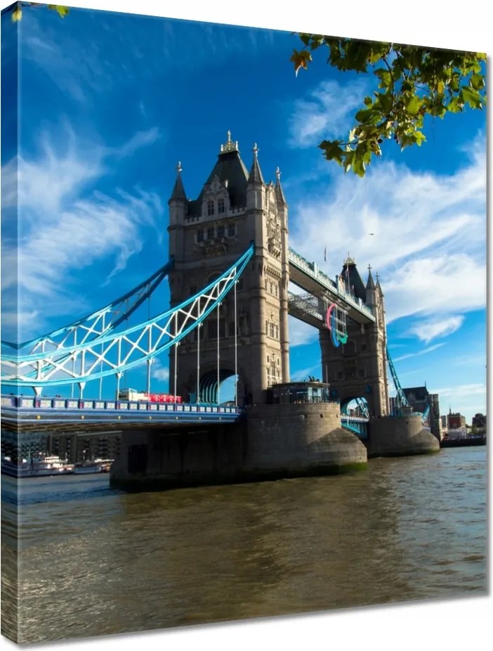 Vászonkép 40x50 Tower Bridge az éggel