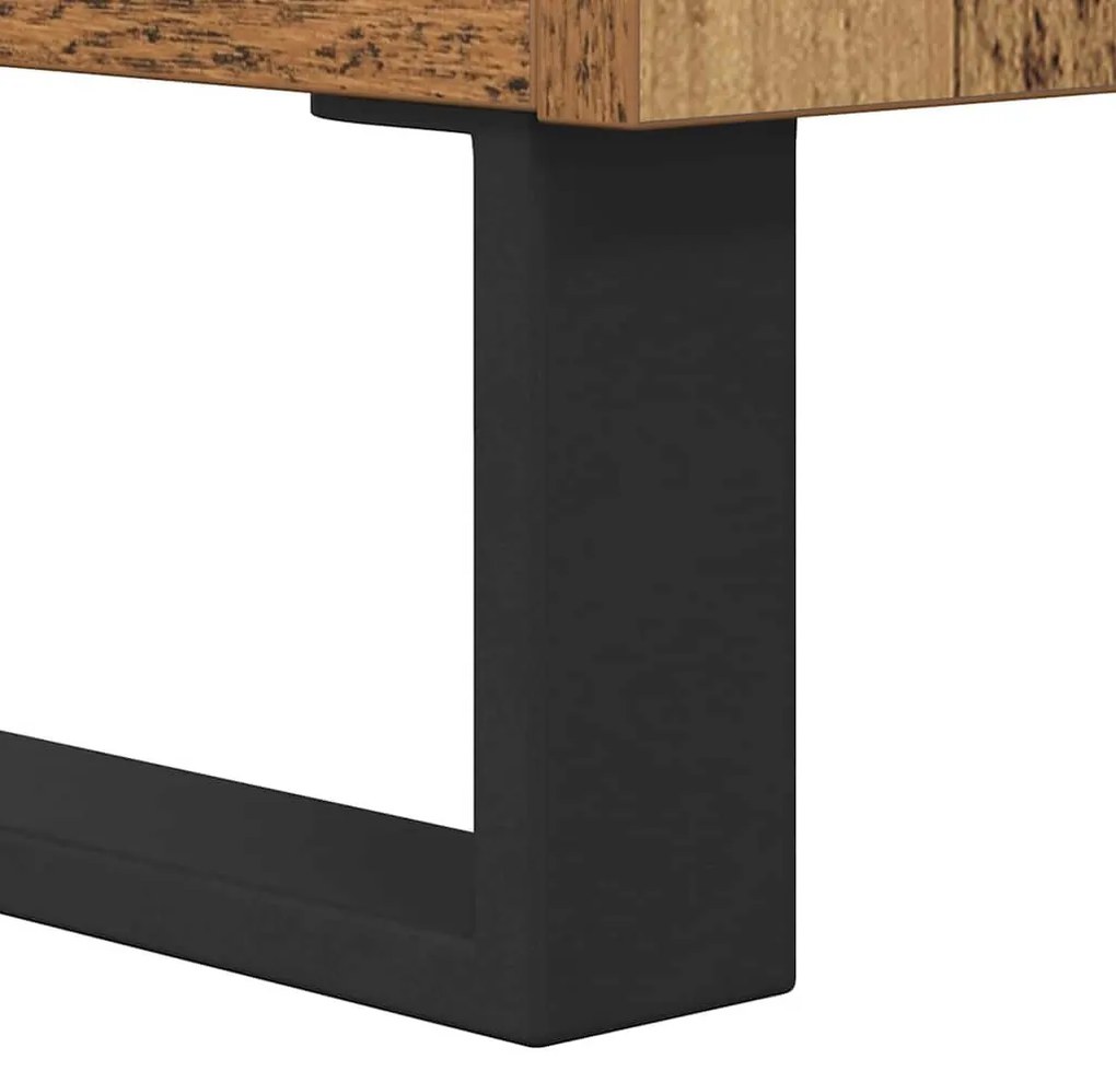 Dohányzóasztal fiókkal Régi fa 55 x 55 x 36.5 cm Faanyag