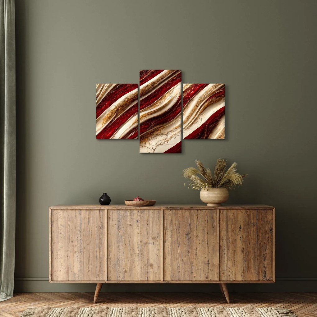 Kép - Arany - fehér textúra (90x60 cm)