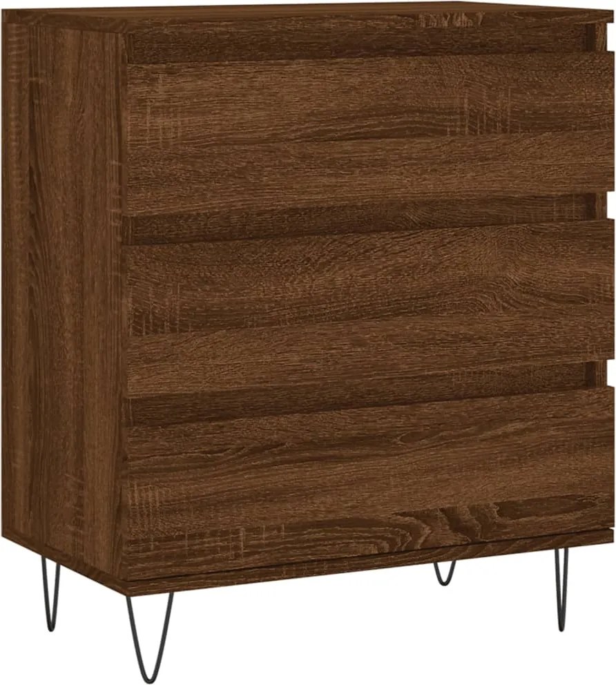 vidaXL barna tölgy színű szerelt fa tálalószekrény 60 x 35 x 70 cm