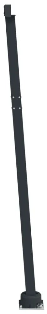 antracitszürke vas napellenzőrúdszett 300 x 245 cm