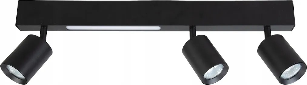 Mennyezeti lámpa Mágnes 5W+3xGU10 3000/4000K Fekete