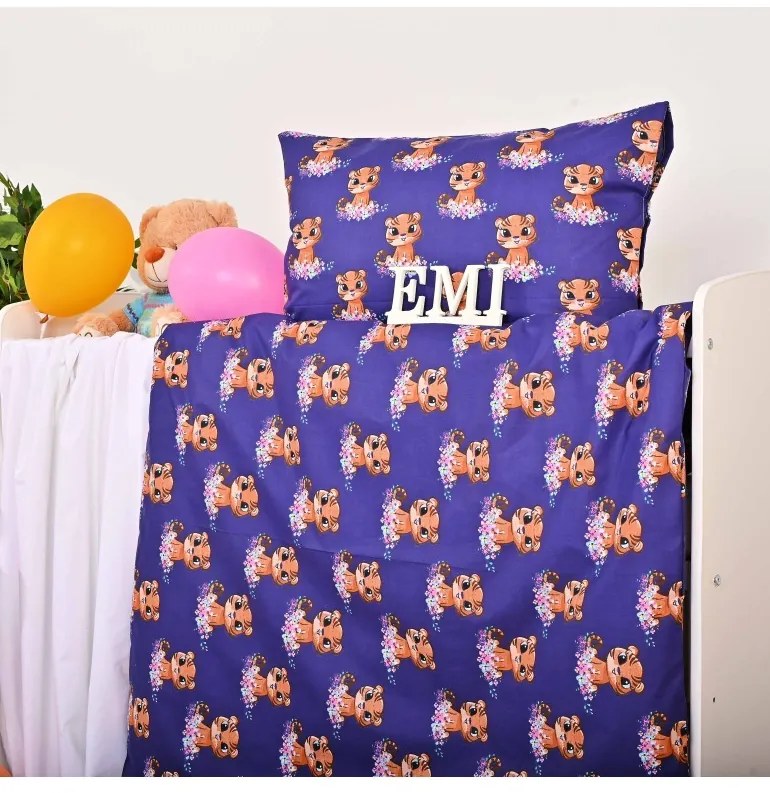 EMI Tigris gyermek ágyneműhuzat, Gyerekgarnitúra 90x130 + 45x65