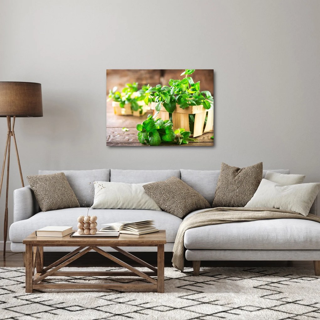 Friss menta képe (70x50 cm)