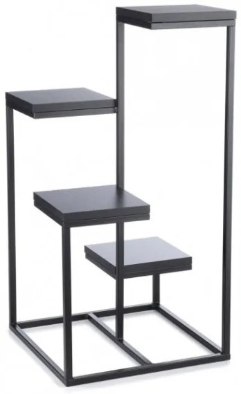 KASKADA virágtartó állvány 79x40 cm fekete