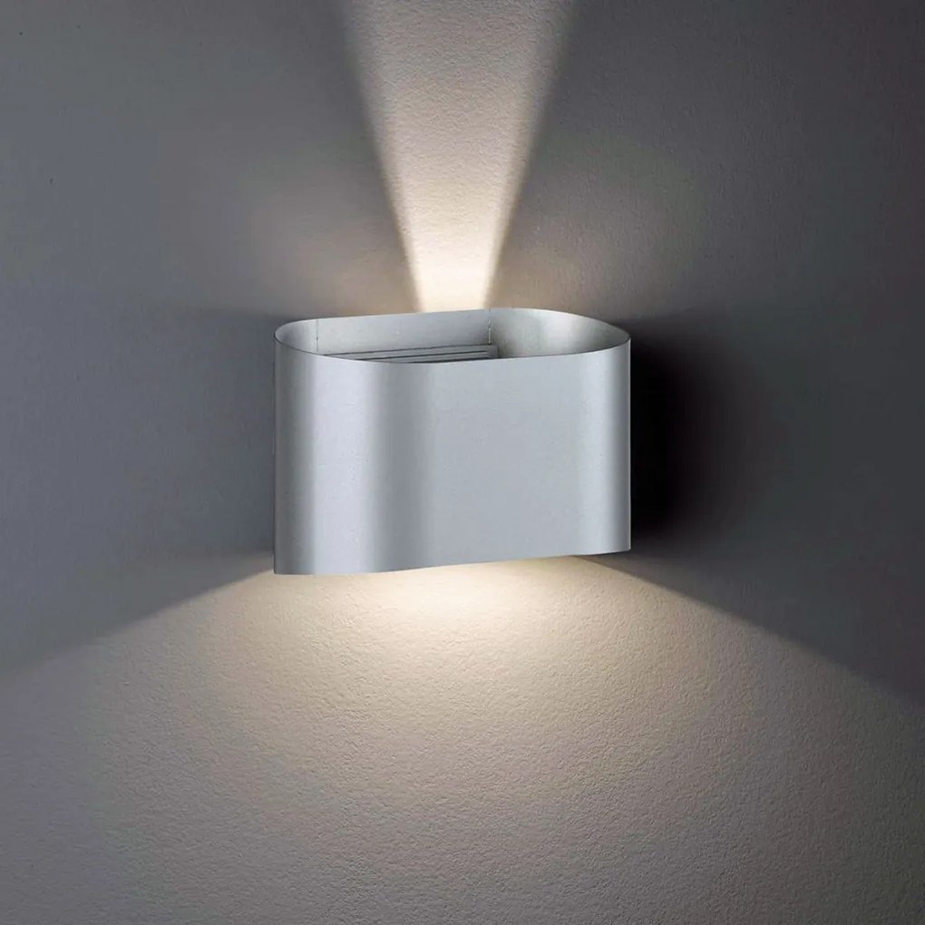 FISCHER&HONSEL 30425 WALL Modern Kültéri Fali Lámpa Ezüst LED IP44
