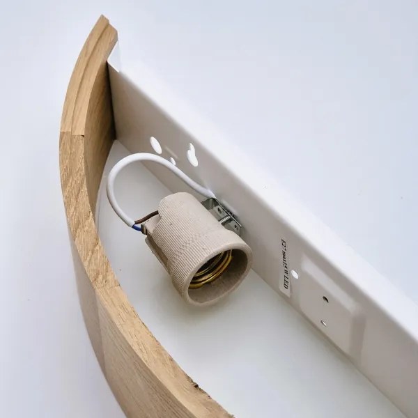 Fali lámpa OAK 1xE27/60W/230V tölgy