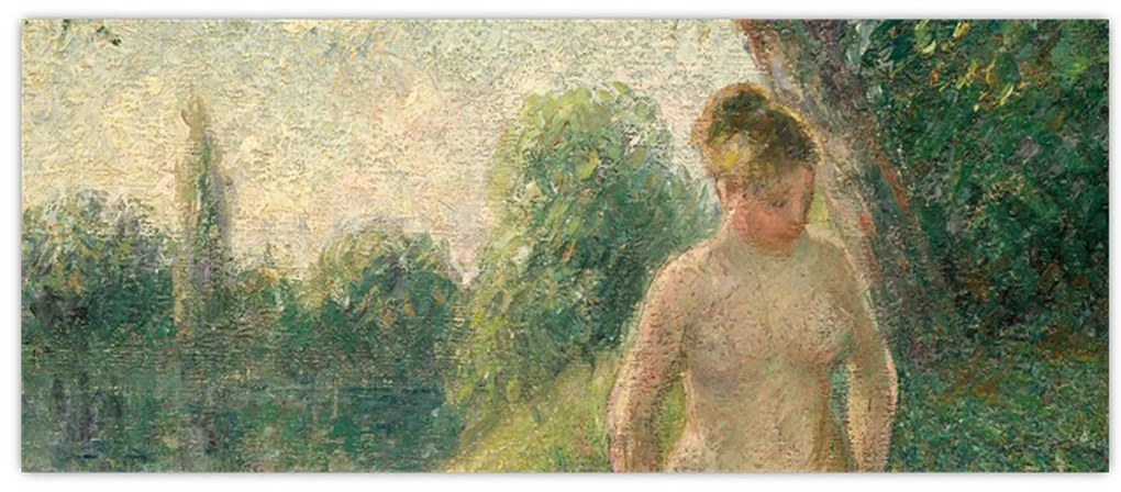 Kép - Camille Pissarro, The Bather, reprodukciók (120x50 cm)