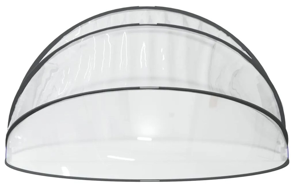 Kerek PVC medencekupola 406x203 cm