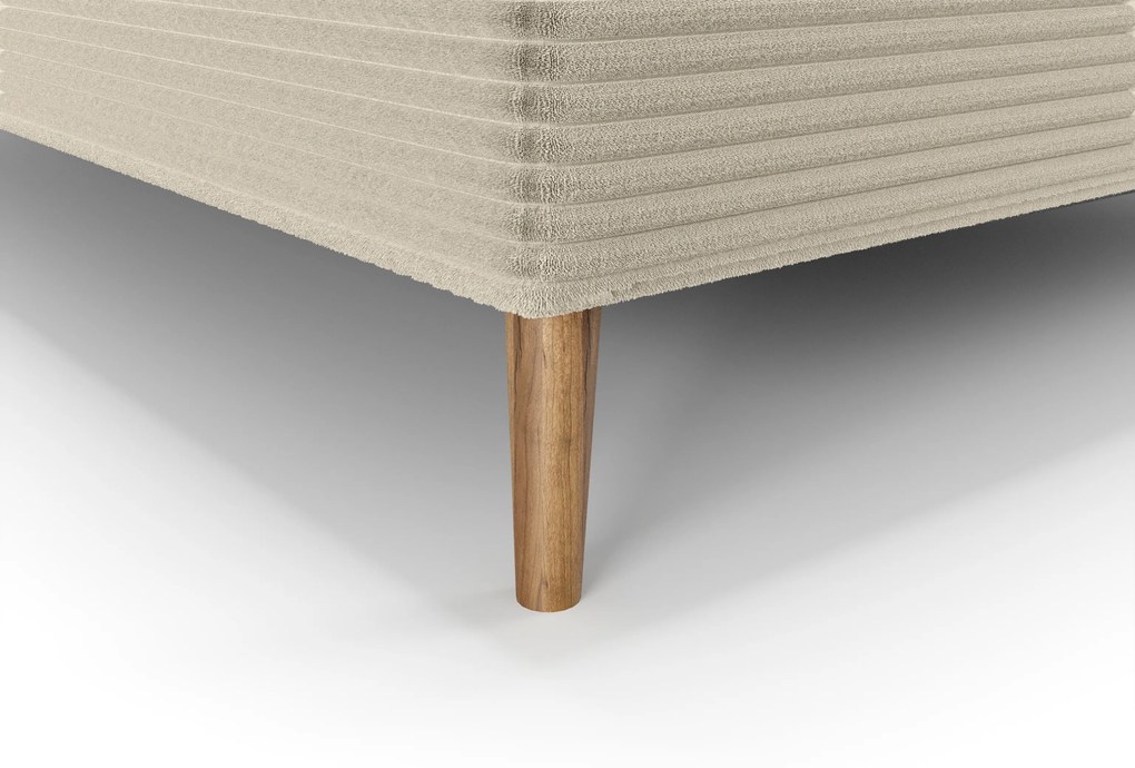 Egyszemélyes ágy 120 cm Napoli Bonell (krém) (ágyráccsal, tárolóhellyel). Akció -16%. 1082438