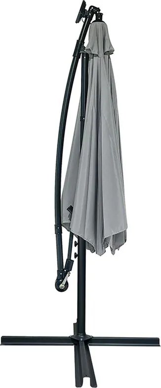 AVENBERG SUNNY LED 300 Nagy állítható napernyő, átmérő 3M, szürke