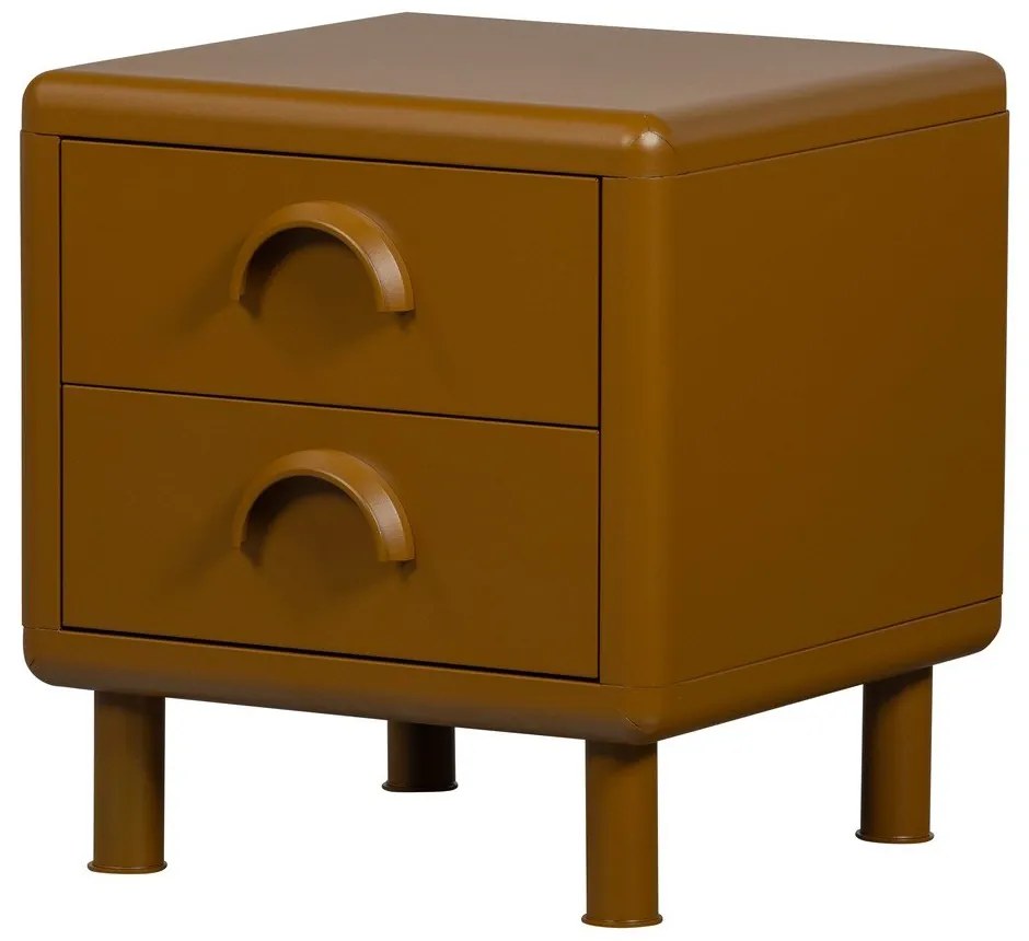 Okkersárga fém éjjeliszekrény Rune – WOOOD