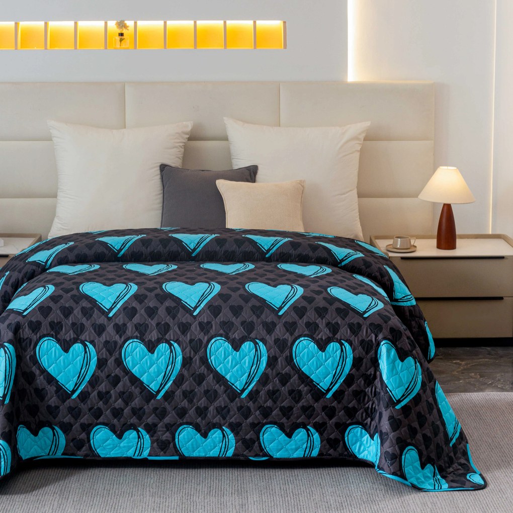 Ágytakaró KASUGA, türkiz Méret: 170 x 210 cm