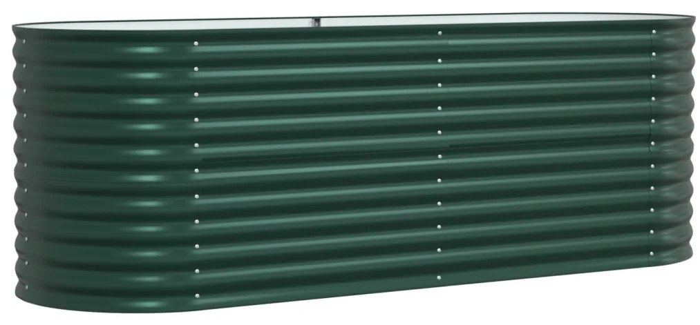 Kerti Magaságy Zöld 240x80x81 cm Horganyzott Acél