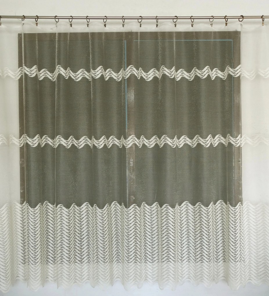 Mg Függöny Villanó 630/11 Ecru 500x180cm Kész Szalaggal M