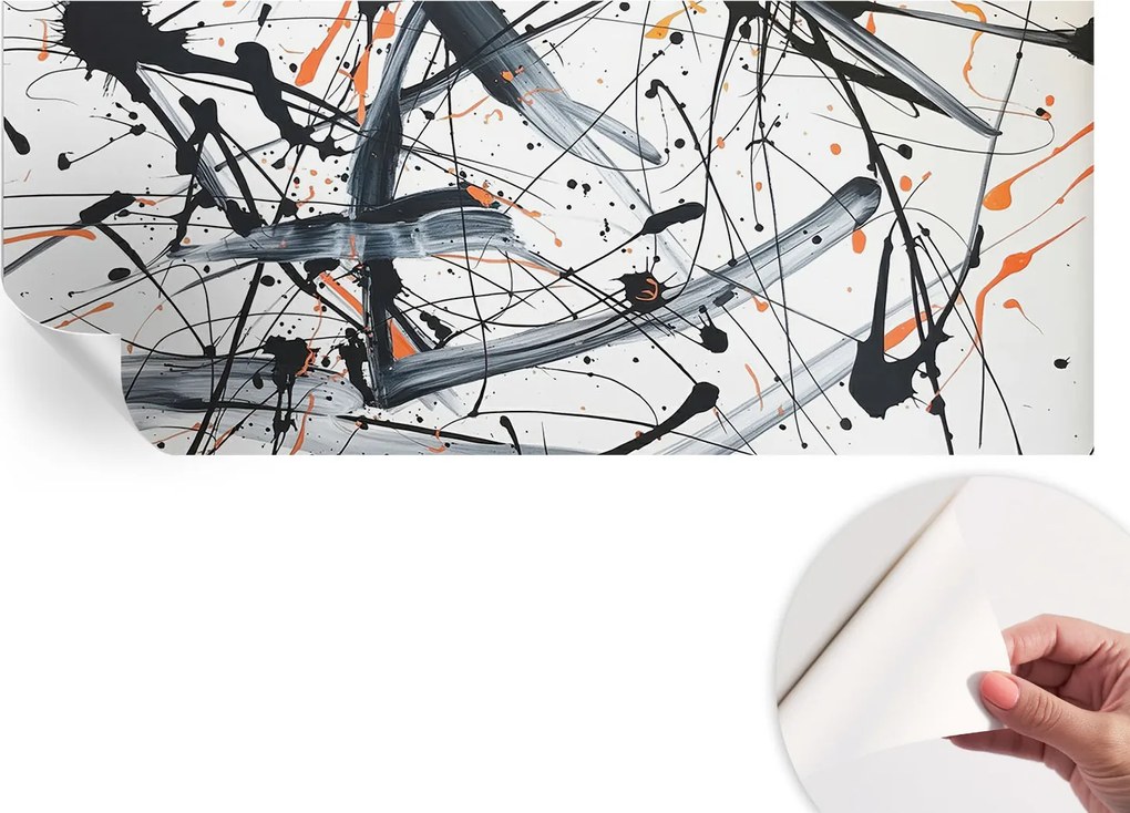 Öntapadós fali fotótapéta Hálószobába Energikus káosz 250x104