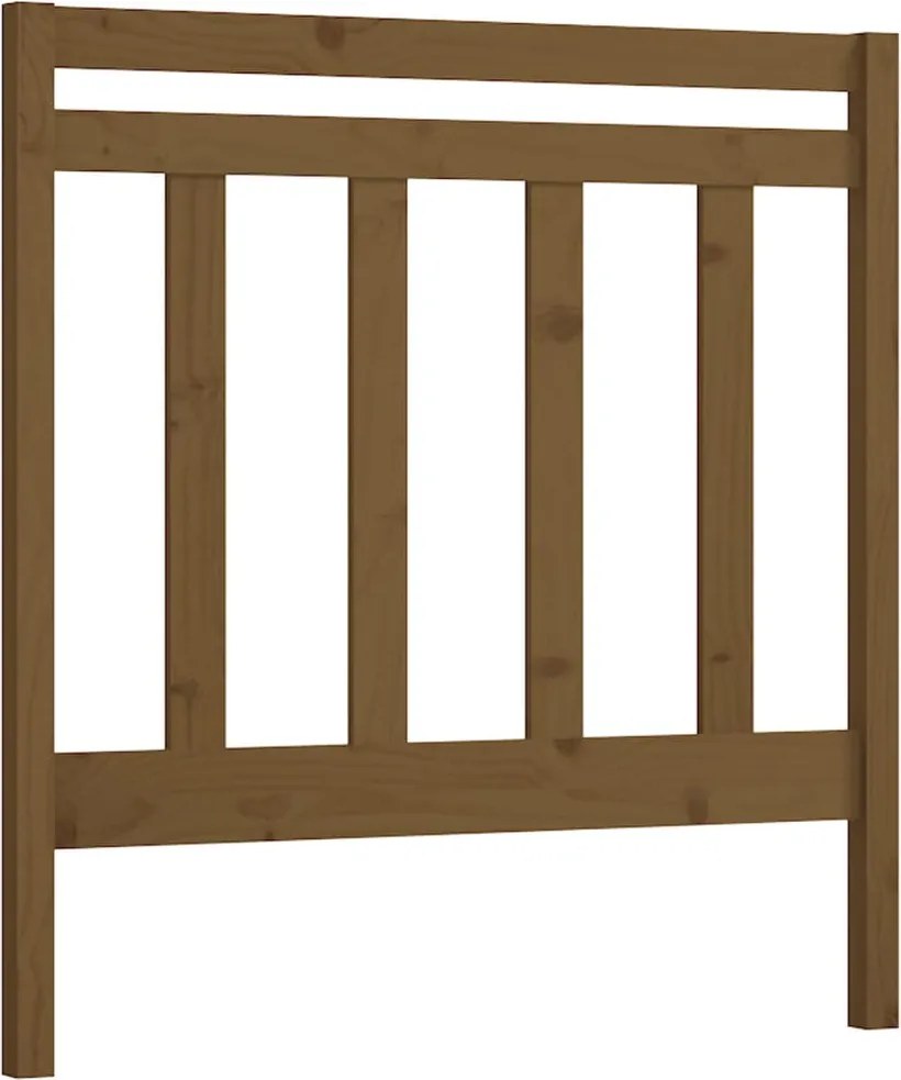 vidaXL mézbarna tömör fenyőfa ágyfejtámla 95 x 4 x 100 cm