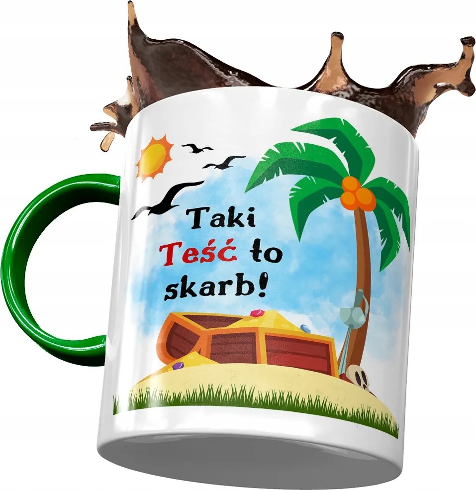 Zöld bögre apósnak Anyós ajándék fényképes nyomtatással