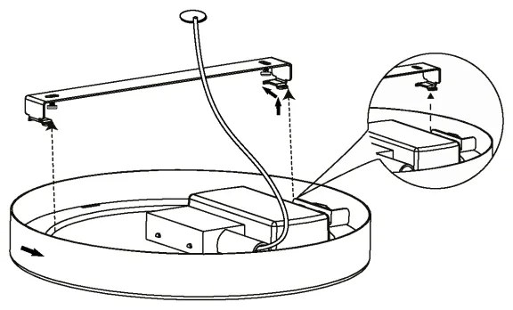 Eglo 99218 - LED mennyezeti lámpatest FUEVA 5 LED/10,5W/230V
