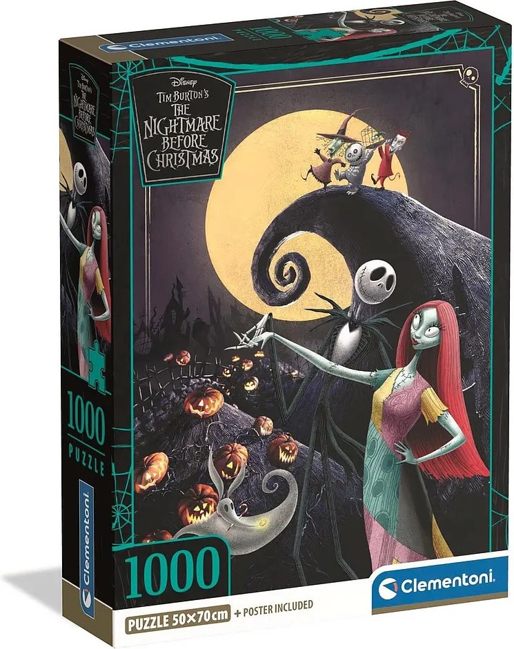 Karácsonyi lidércnyomás Moon 1000 db-os Compact puzzle Clementoni