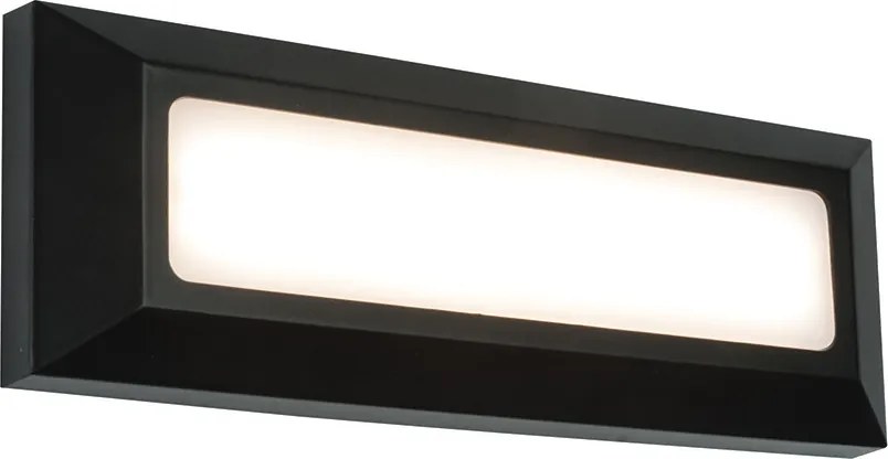 ENDON 61211 SEVERUS Modern Kültéri Fali Lámpa Fekete LED IP44