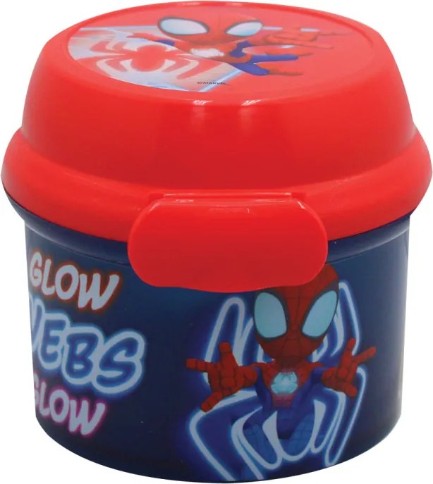 Pókember Spidey Glow műanyag snack tartó, uzsonnás doboz 270 ml
