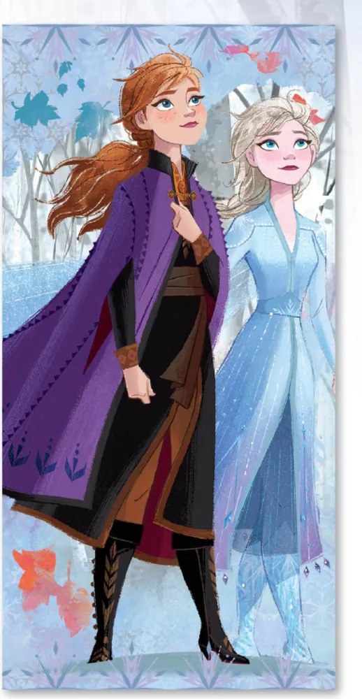 Disney Jégvarázs Sisters fürdőlepedő, strand törölköző 70x137 cm (Fast Dry)