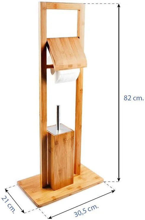 WC-papír és kefetartó Bamboo 381757