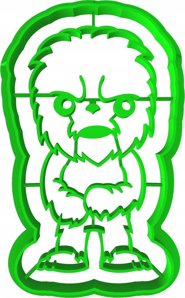 Foremka Lyukasztó Mézeskalács kiszúró Star Wars Chewbacca