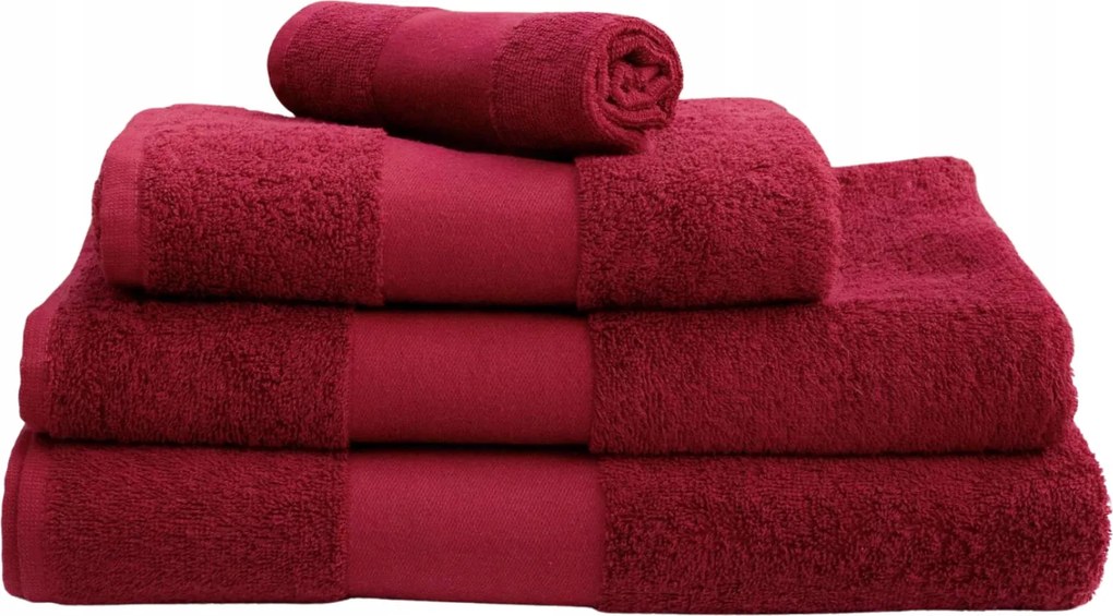 Frottír törölköző Pamut 450g 50 Szín 30x50 Chili Piros