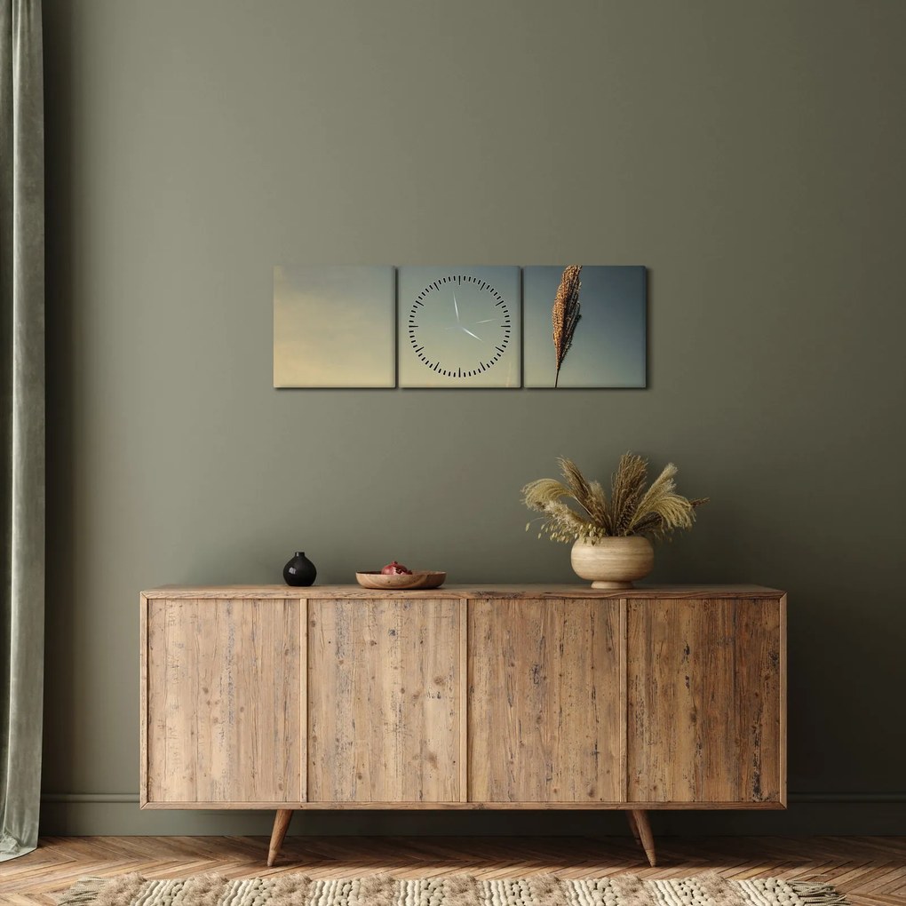 A fű képe (órával) (90x30 cm)