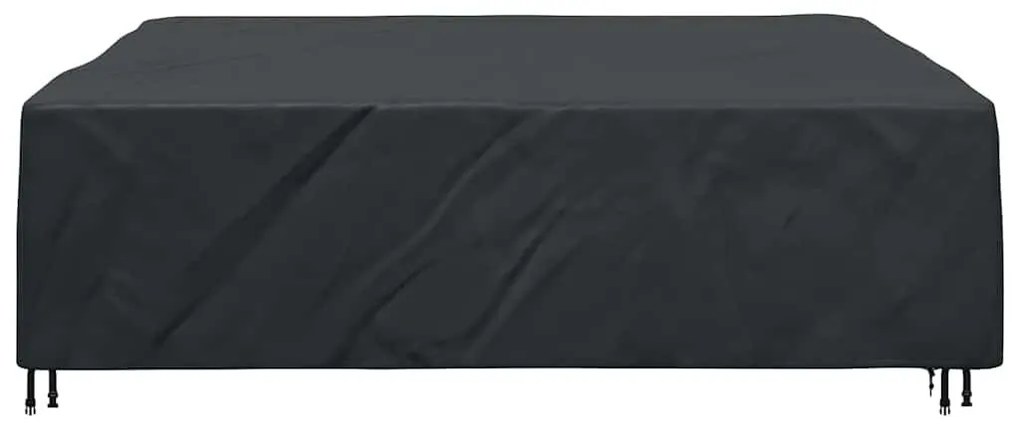 Kültéri bútorhuzat Fekete 260 x 260 x 90 cm 420D
