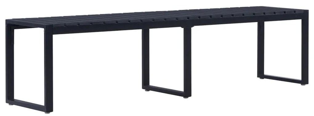 vidaXL fekete polisztirol lemez kerti pad 180 cm