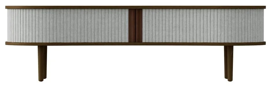 Szürke-barna TV-állvány tölgyfa dekorral 140x40 cm Audacious – UMAGE