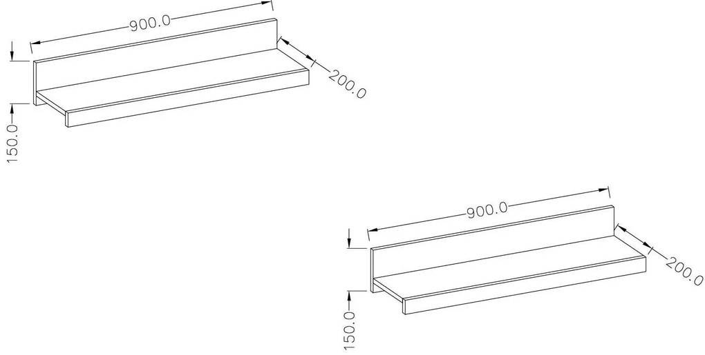 Polcok (2 db.) Indiko Typ 01 (schiefer). 1108208