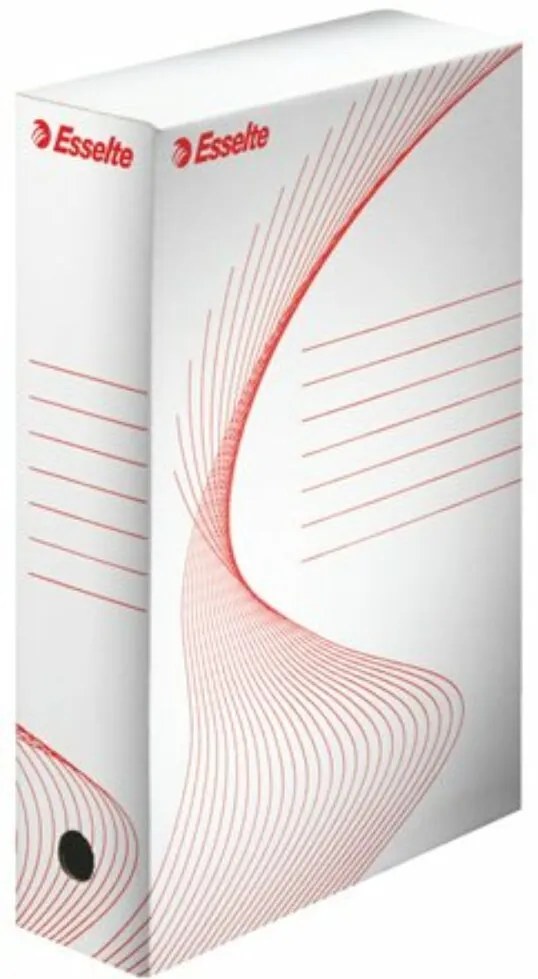 Archiválódoboz, A4, 80 mm, karton, ESSELTE Standard, fehér (E128080)