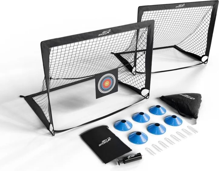 Összecsukható focikapu szett Goal Master 2 db fekete