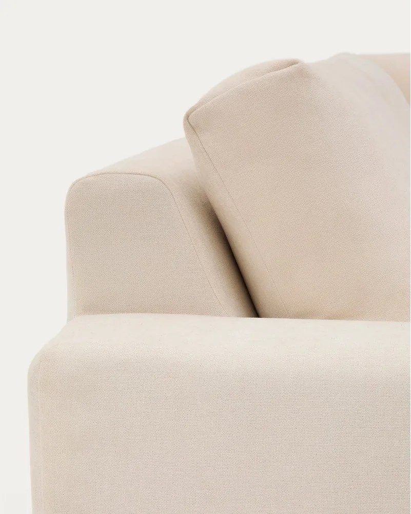 Bézs zsenília sarokkanapé (variálható sarok-L alakú) Alea – Kave Home