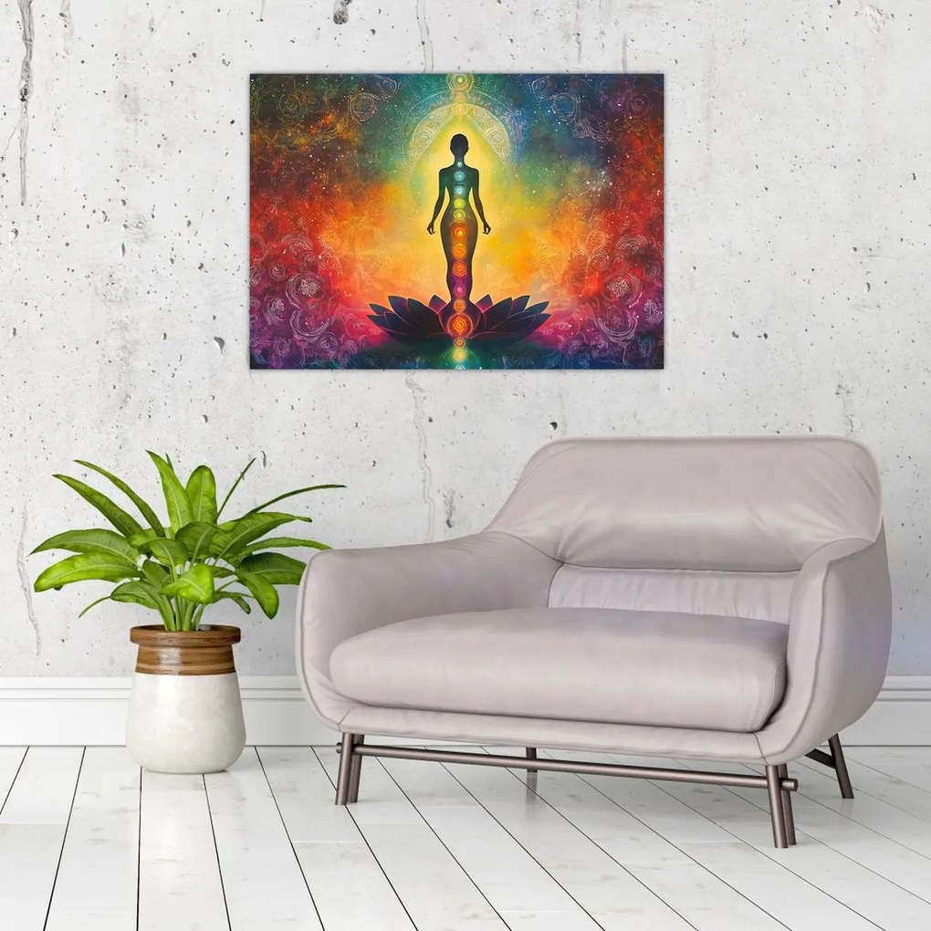 Kép - Nő és csakrák (70x50 cm)
