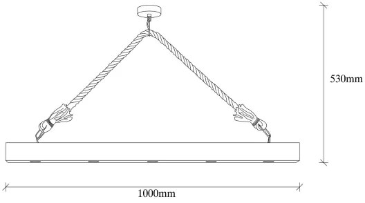 Csillár zsinóron EREBOS 5xE27/100W/230V