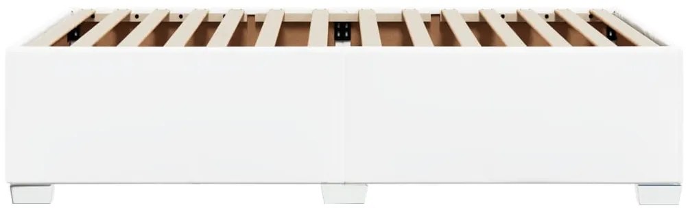 fehér műbőr ágykeret 90x190 cm