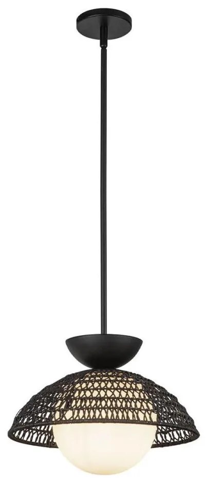 Alora Mood ALM-PERTH-P-BK - PERTH rúdon függő csillár 1xE27/60W/230V átm. 37,5 cm fekete