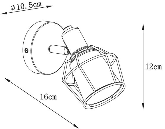 Lucide 77977/01/30 - Spotlámpa NILA 1xE14/25W/230V