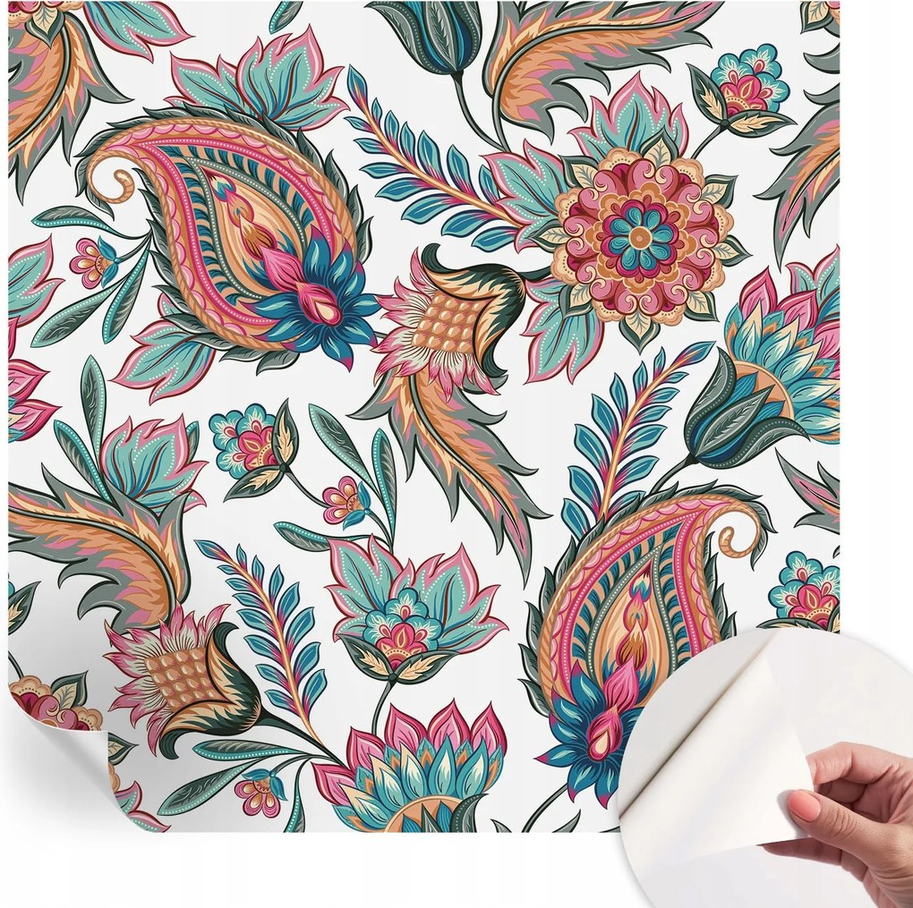 Öntapadós tapéta Fali furnér 3D hatás Keleti minta 250x250 cm