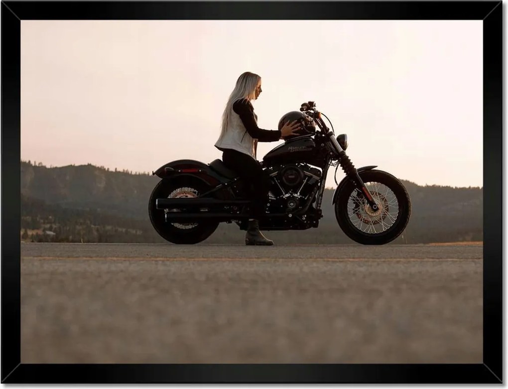 Poszterek keretben 40x30 Harley Davidson Motorkerékpár