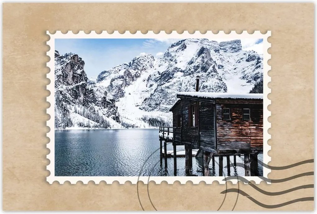 Poszterek 90x60 Téli kilátás a hegyekkel